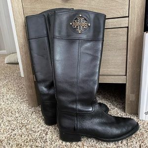 Black Tory Burch Riding Boots size 8